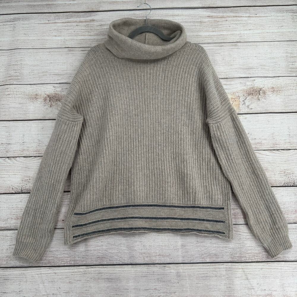 prAna‎ Funen Loop Tunic Sweater Womens XL Gray Oatmeal Blew